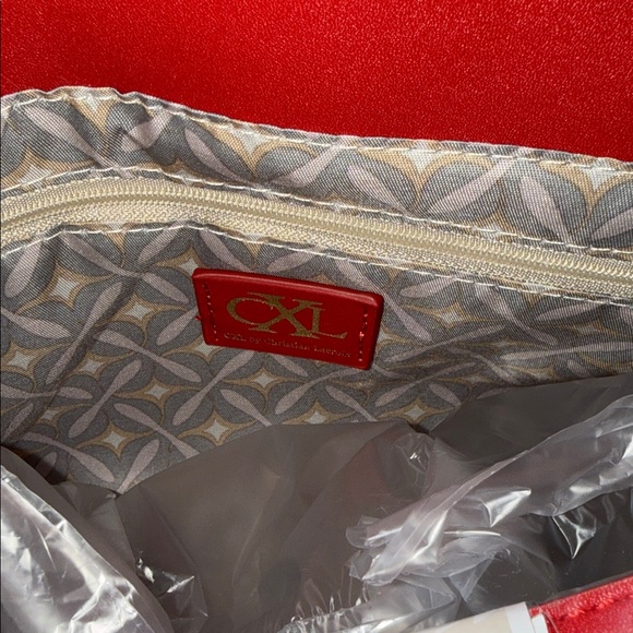 Christian Lacroix Red Embossed Crossbody Bag - Picture 7 of 7